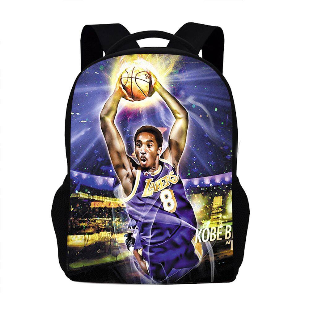 Mochila escolar infantil Kobes Bryants 3D Oxford 31x13x42cm