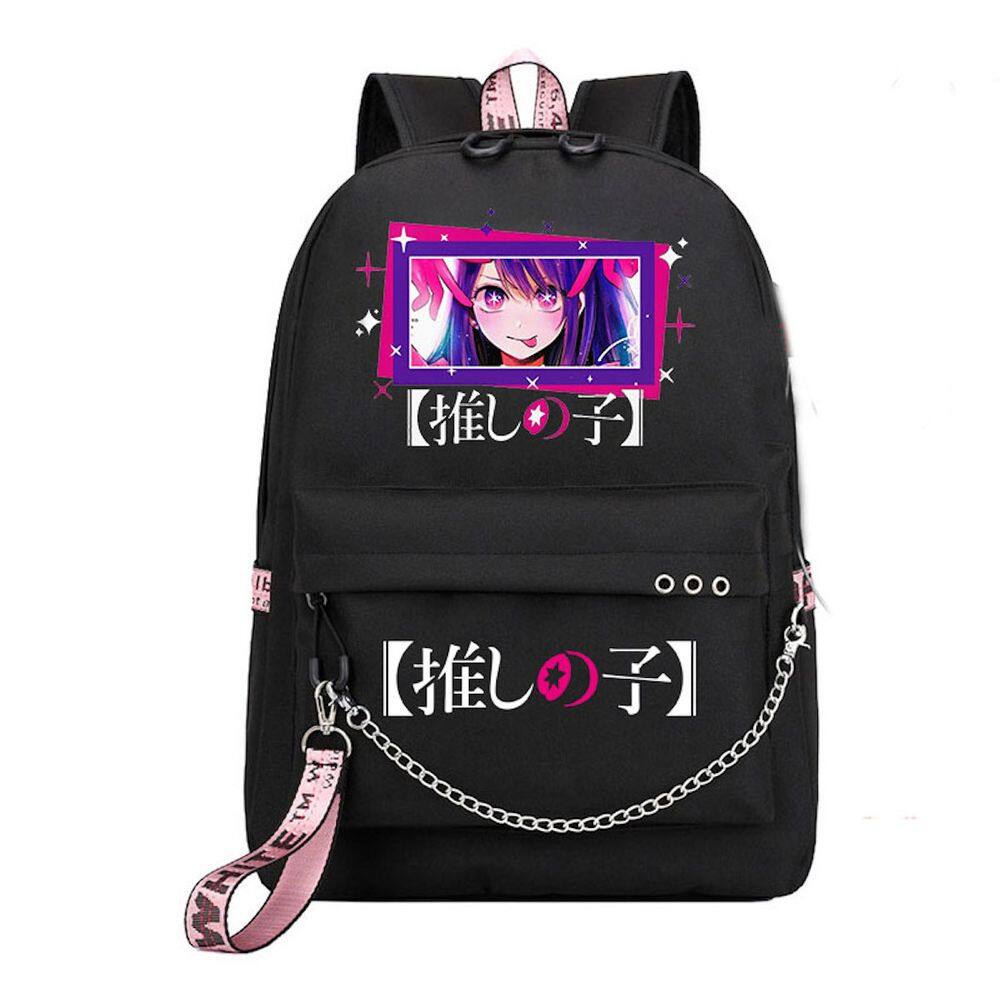Mochila escolar Oshis No Ko Anime para estudante 32x15x45cm