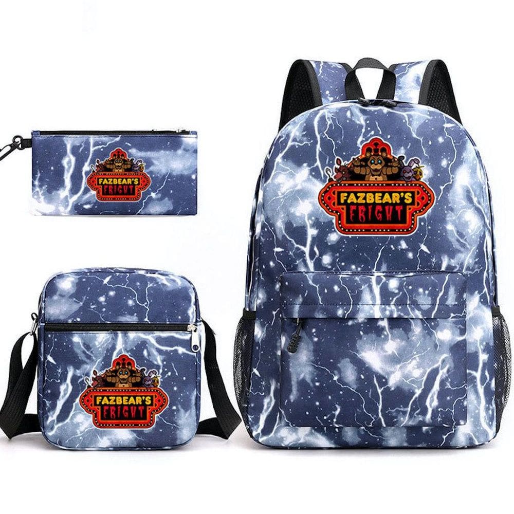 Mochila Five Nights, 3 unidades/conjunto de nylon para crianças ou estudantes