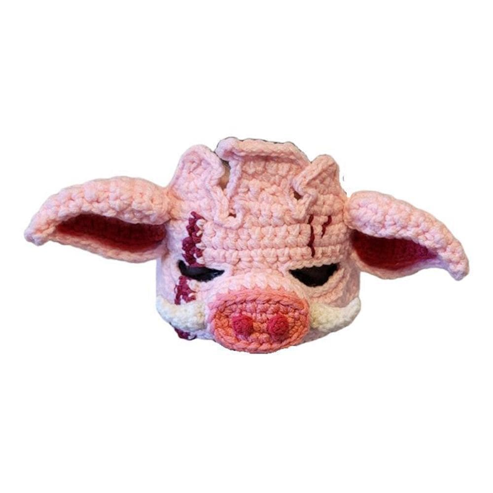 Chapéu de cosplay, cabeças de porcos, fantasias, chapéus, quentes, macios e aconchegantes