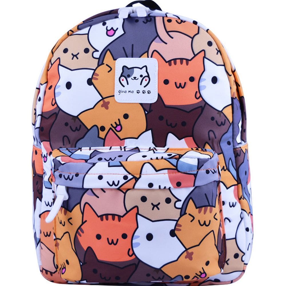 Mochila escolar Neko Atsume Anime Kids Children Nylon