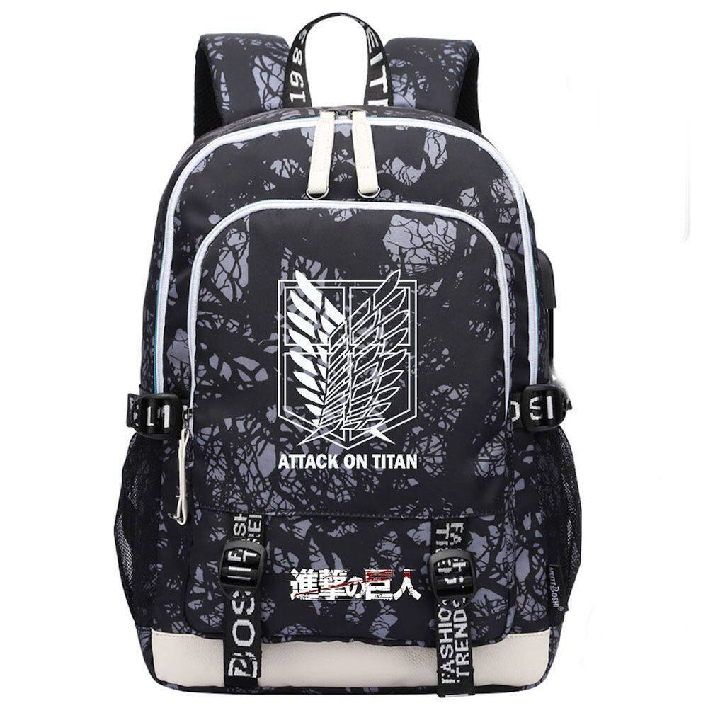 Mochila escolar Attack On Titan Anime para crianças