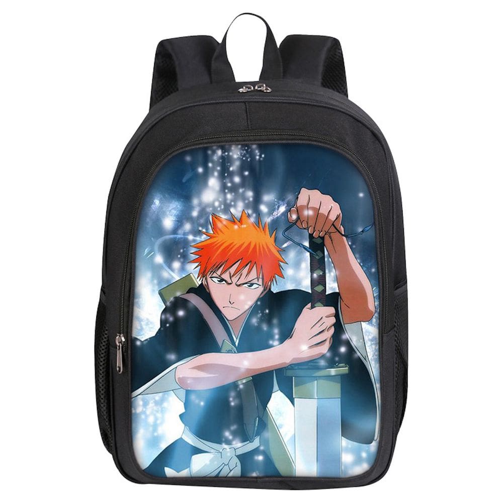 Mochila Bleach Kurosaki Ichigo Cartoon Kids School 30x16x40cm