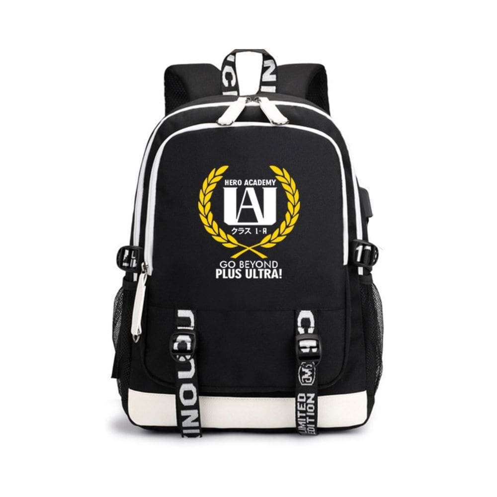 Mochila My Heros Academias Cartoon Kids School Oxford 31x15x48cm