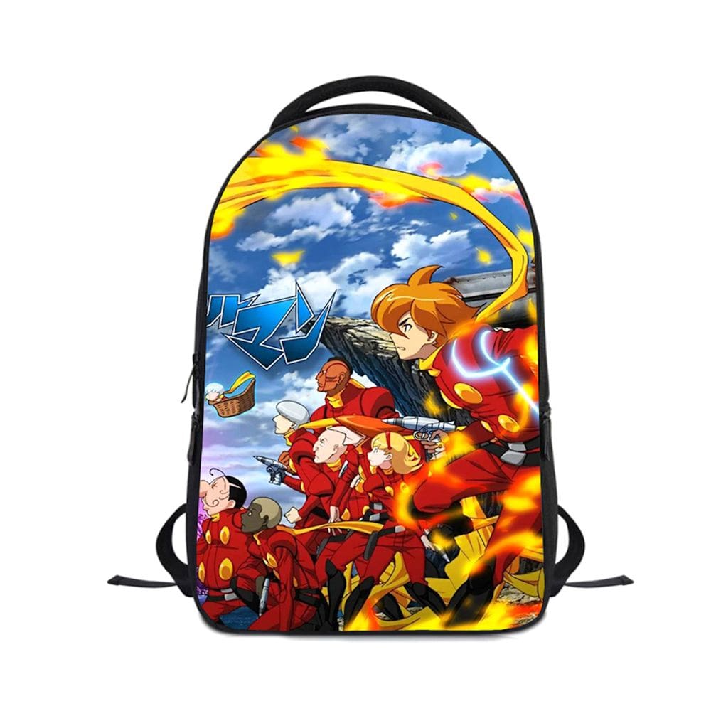 Mochila Demon Kids School Mochila Oxford impressa em 3D 24x12x30cm