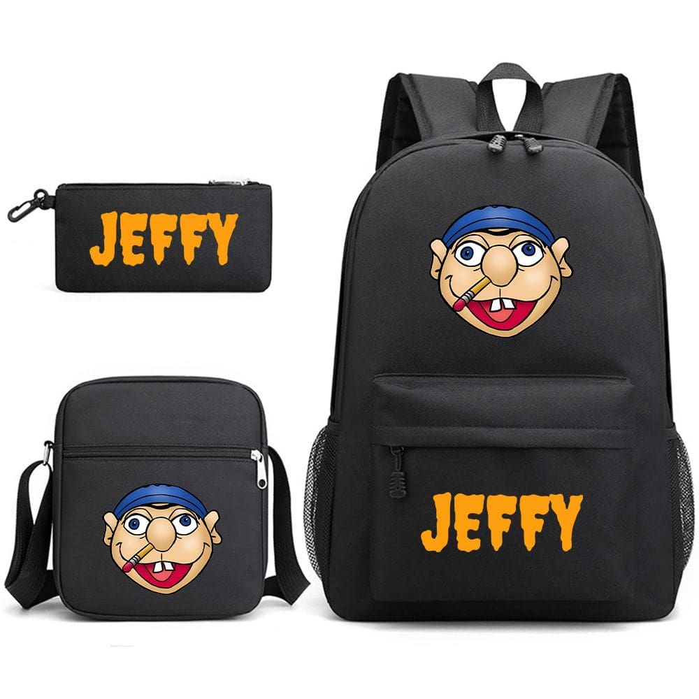 Conjunto de mochilas Jeffys Boy Anime School, 3 unidades/lote para crianças