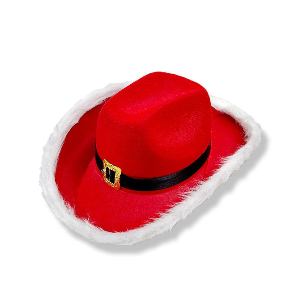 Chapéu de cosplay Christmas Cowboys, fantasia e chapéu para adultos e crianças