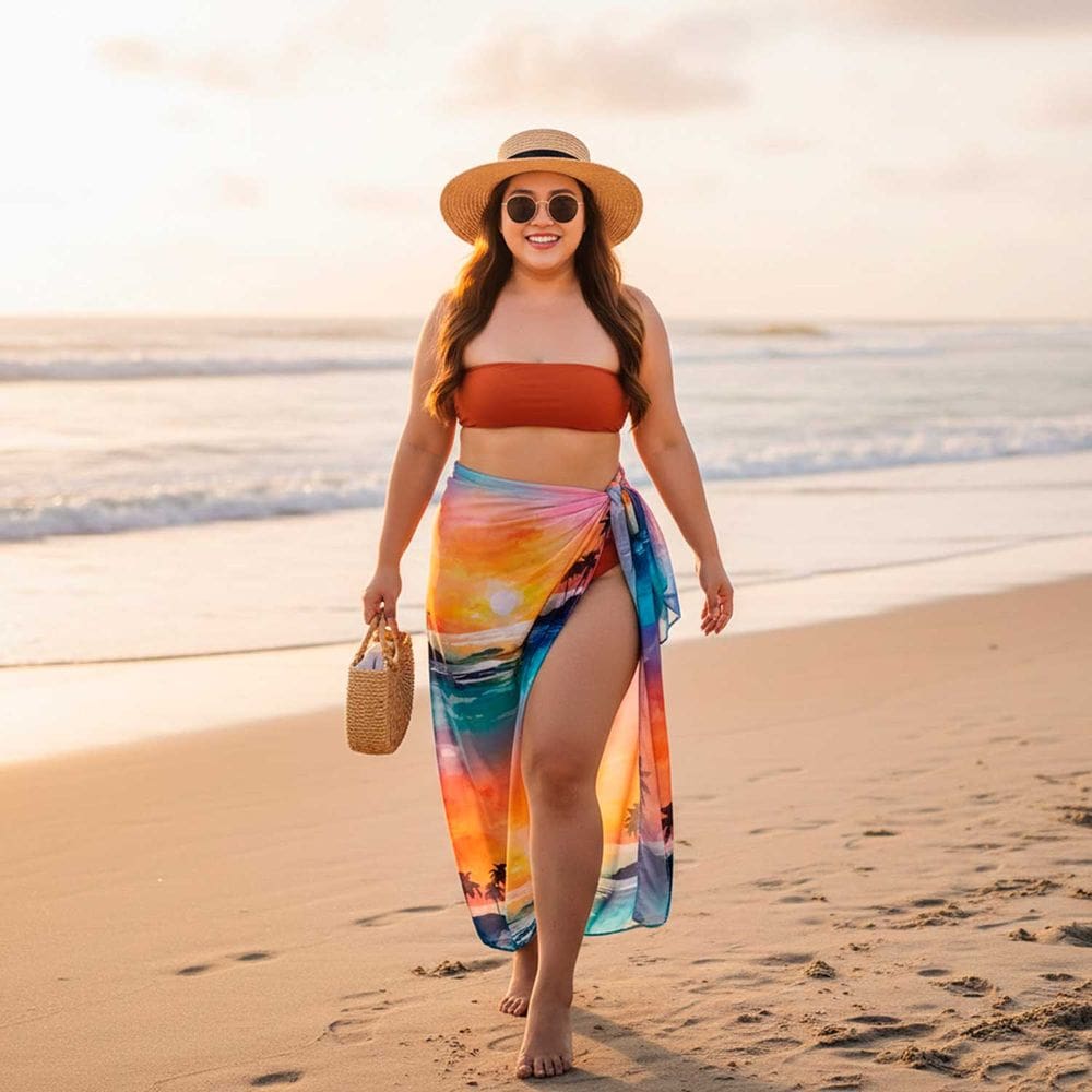 Canga/Pareô Praia e Piscina Sunset Colors 1,00x1,50m - Fera Print