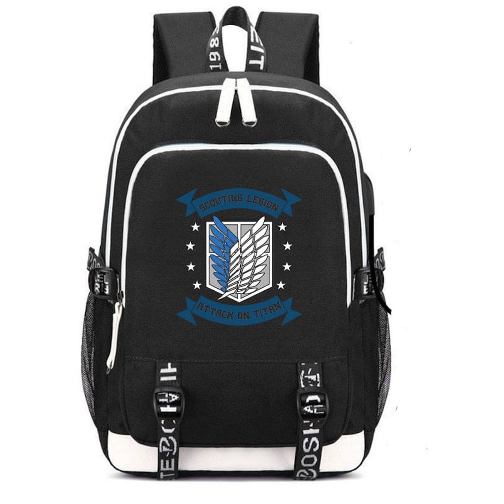 Mochila Anime School Attack on Titans para crianças