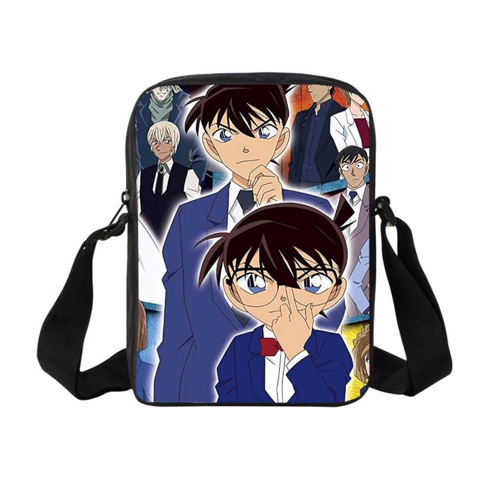 Bolsa de ombro Messenger Bag Detectives Conans Anime em lona