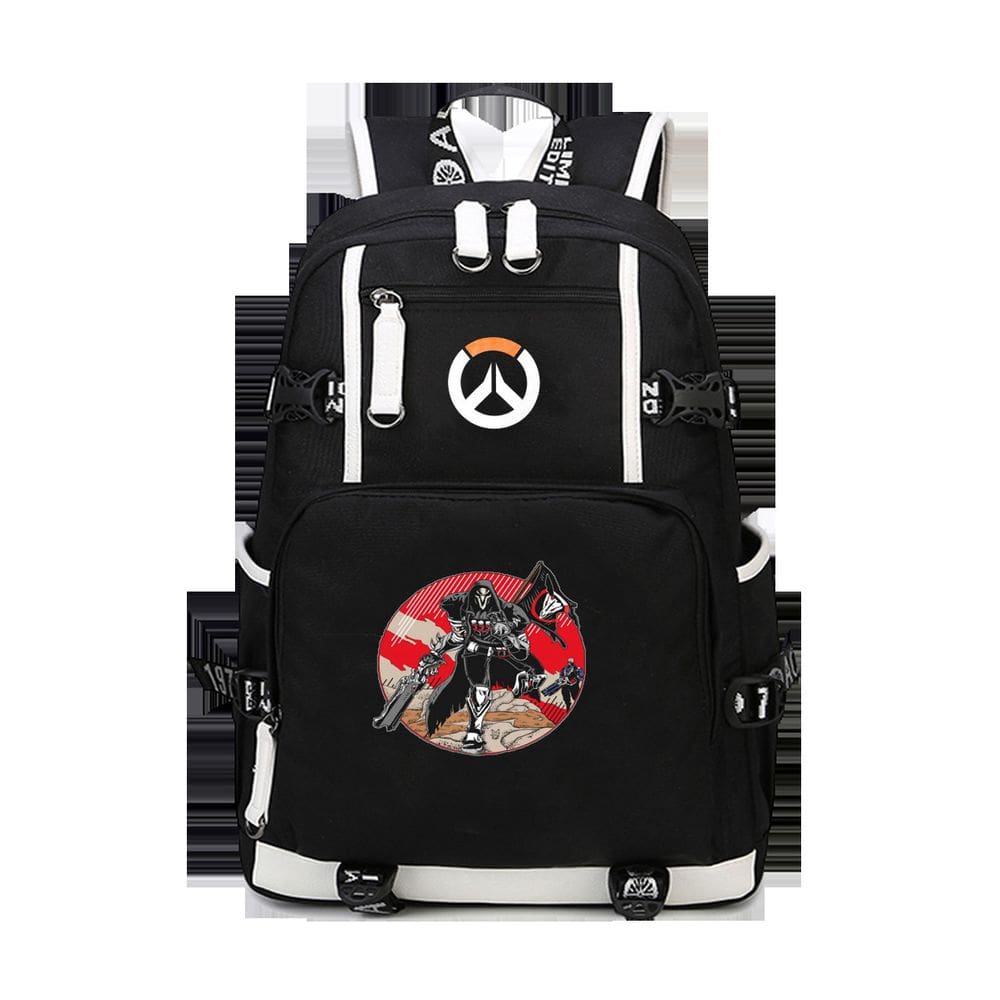 Mochila OW Overwatches Genji para crianças School Oxford 30x16x40cm