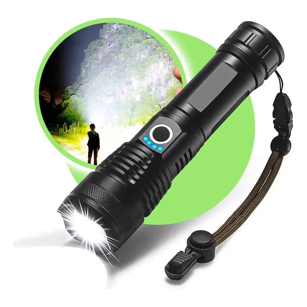 2X Lanterna Tatica P70 T9 Mais Forte Do Mundo Sitio Fazenda