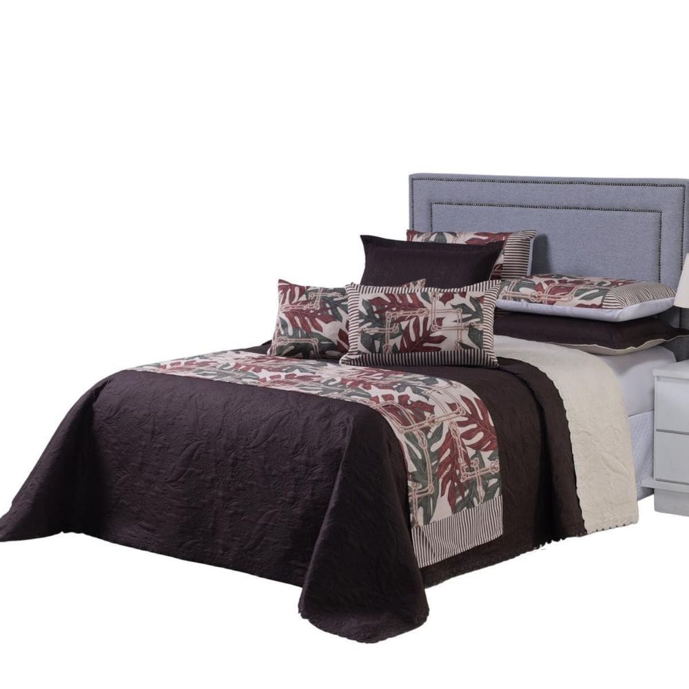 Cobre Leito 8 Peças Dupla Face Micropercal Folha De Outono