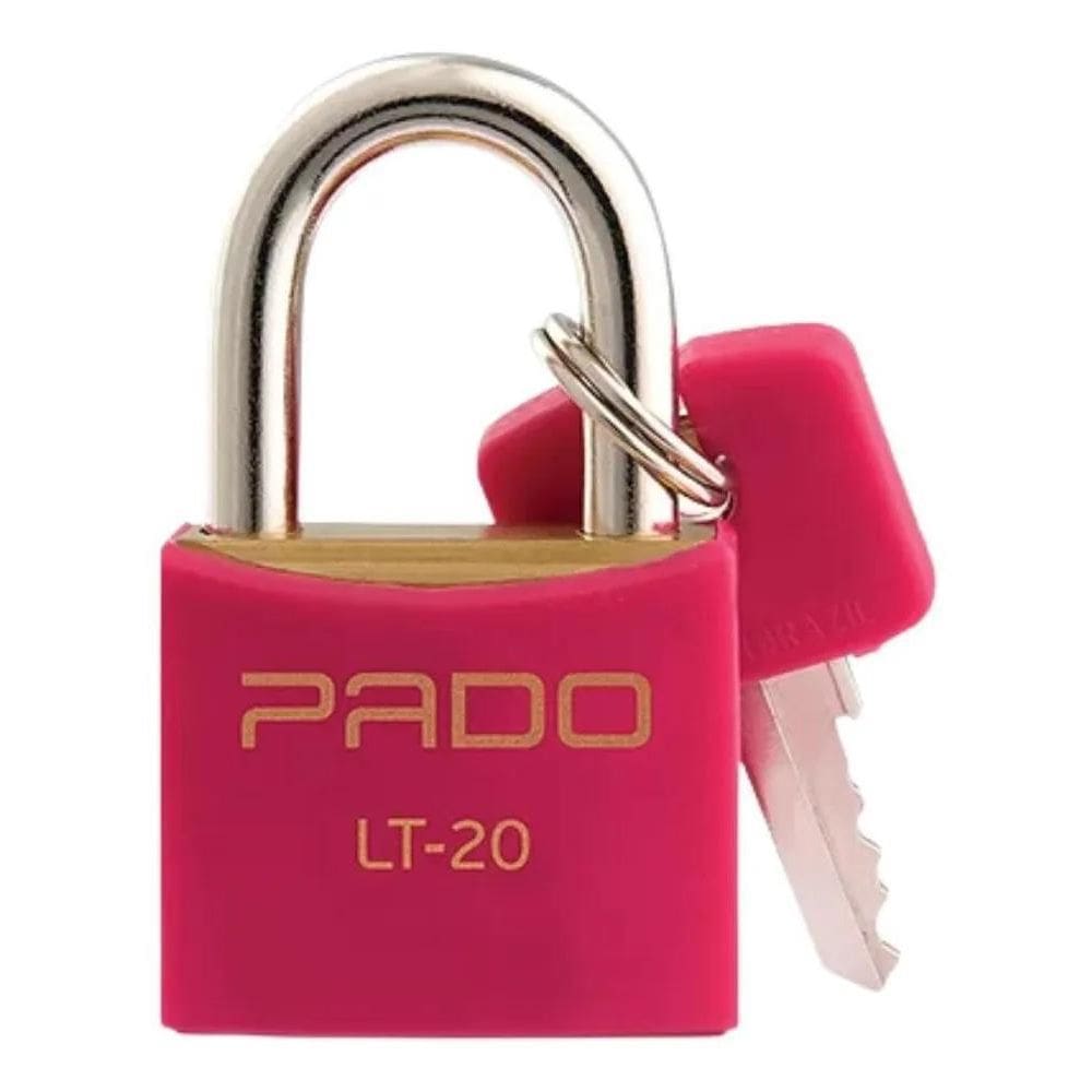 2X Cadeado Para Mala De Viagem Pado Lt - 20 - Cor Rosa