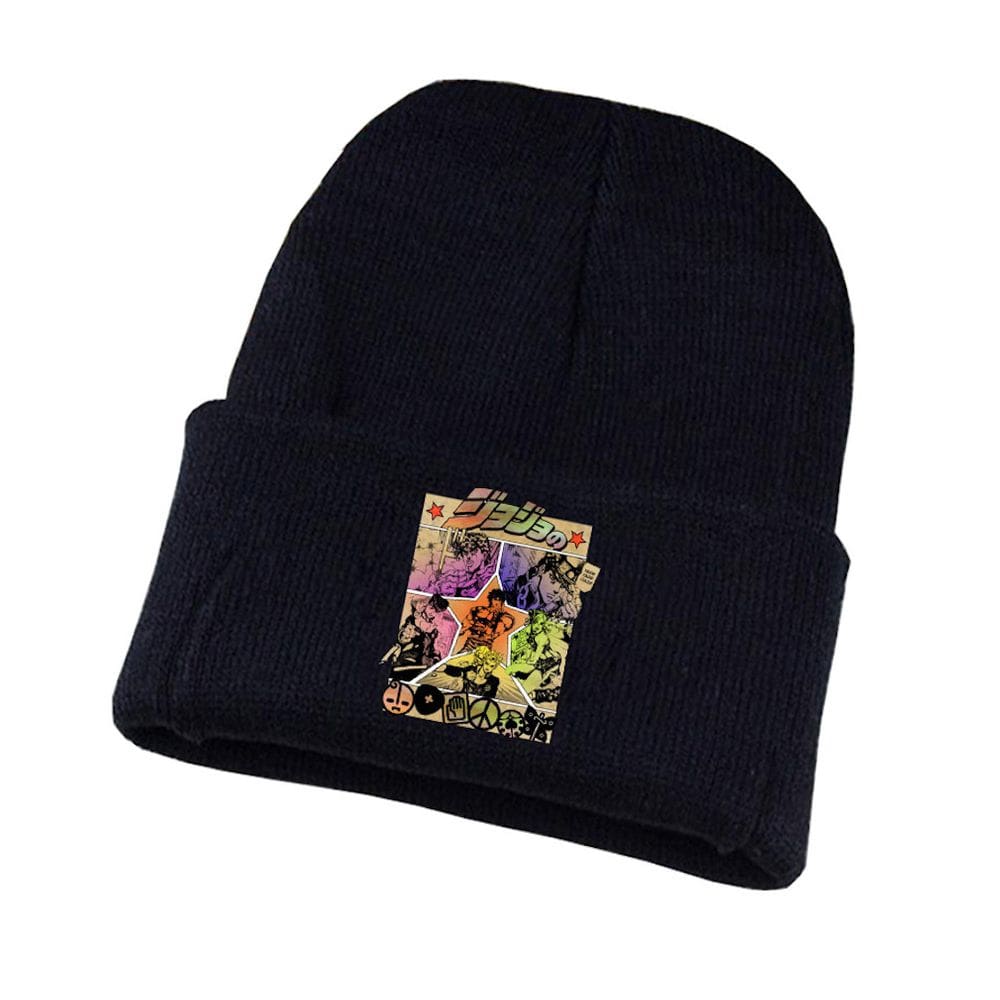 Chapéu de malha Jojos Bizarres Adventures Anime Winter Beanie