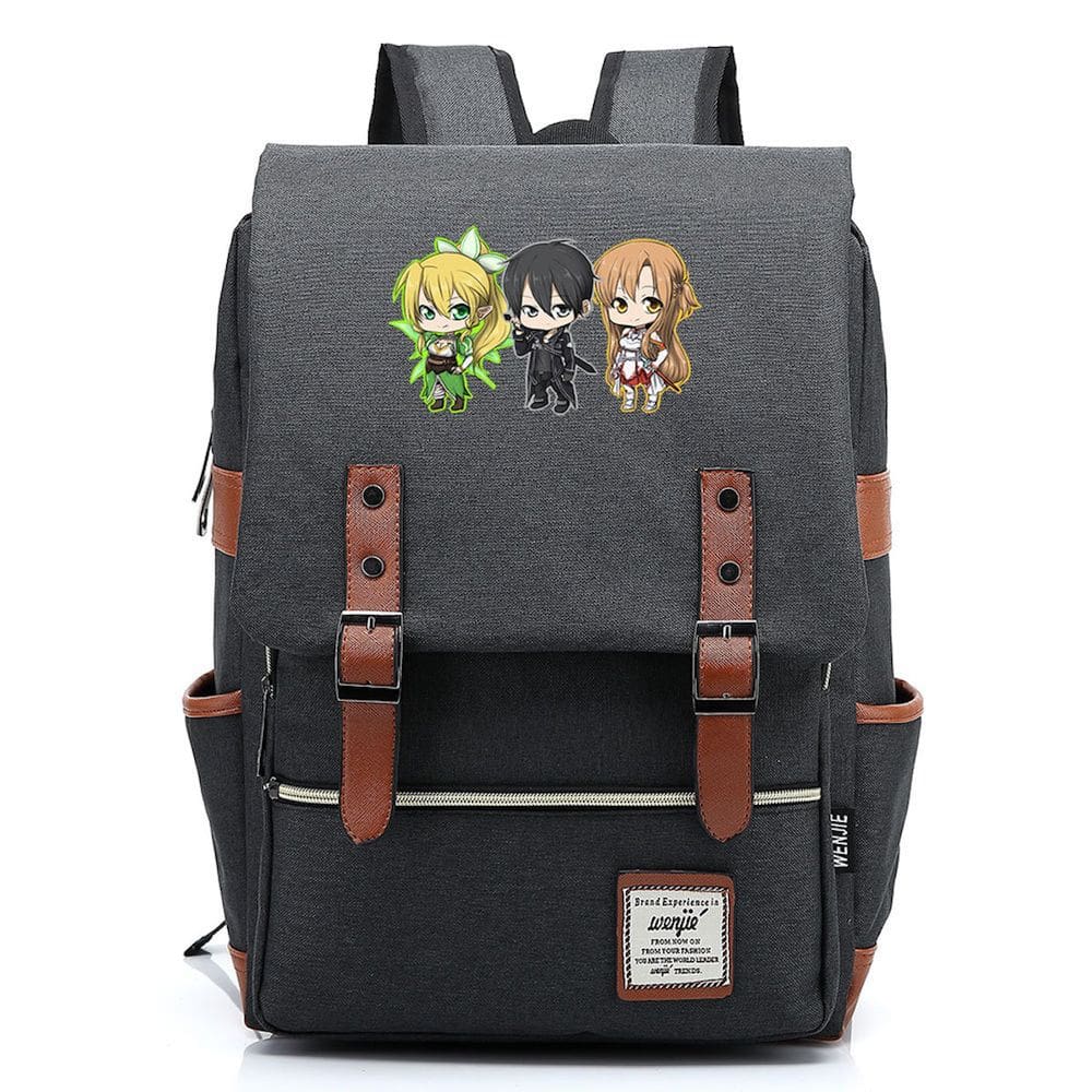 Mochila escolar Swords Online Anime Schoolbag para crianças