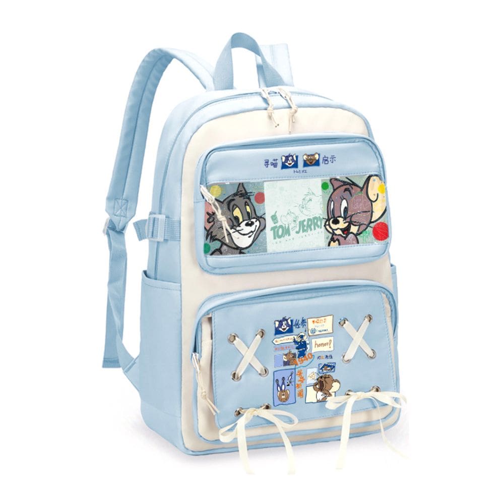 Mochila escolar Tom and Jerry Cartoon Kids Nylon 32x18x48cm