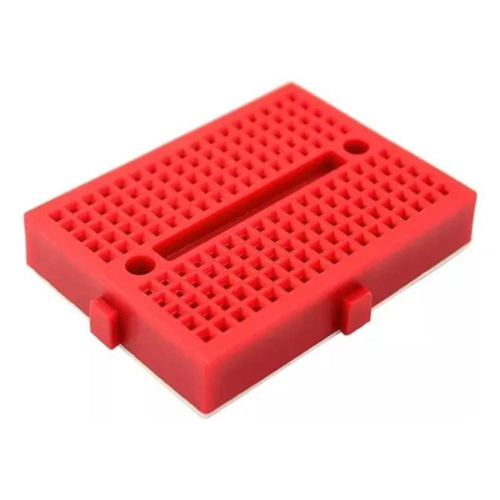 Mini Protoboard 170 Pontos - Vermelha