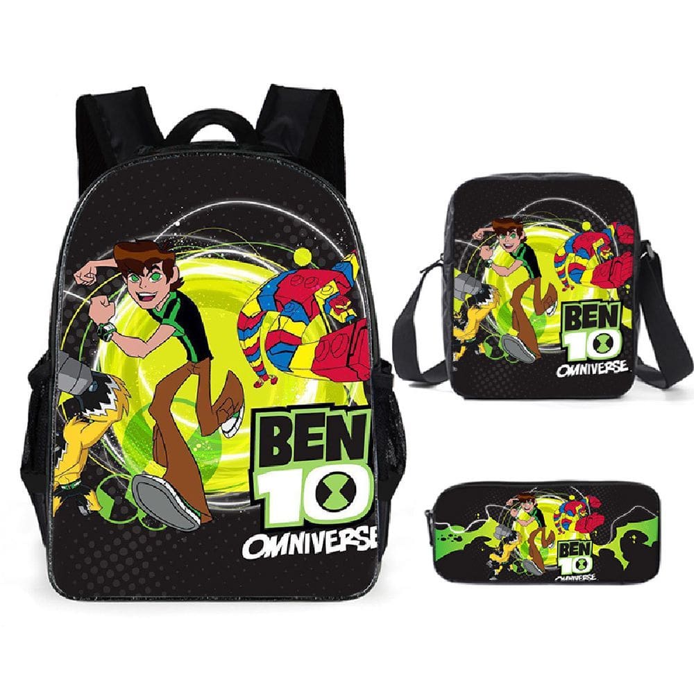 Conjunto de mochilas Bens 10 Bens Tennysons Anime School 3 unidades/lote