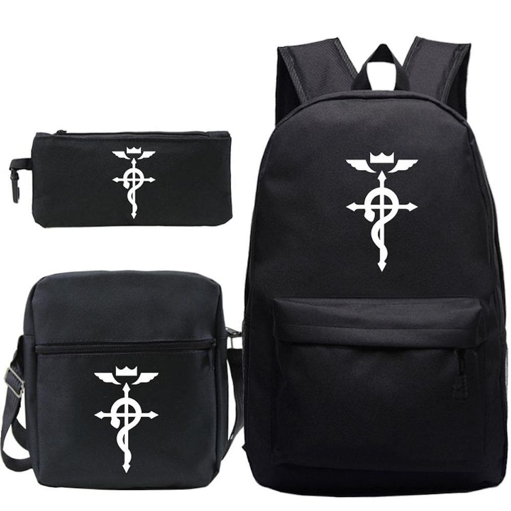 Conjunto de mochilas Anime Fates Satchel, bolsa escolar casual para crianças