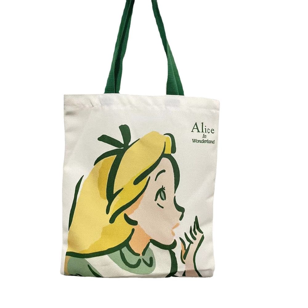 Sacola de lona Alices in Wonderland Anime 35x40cm