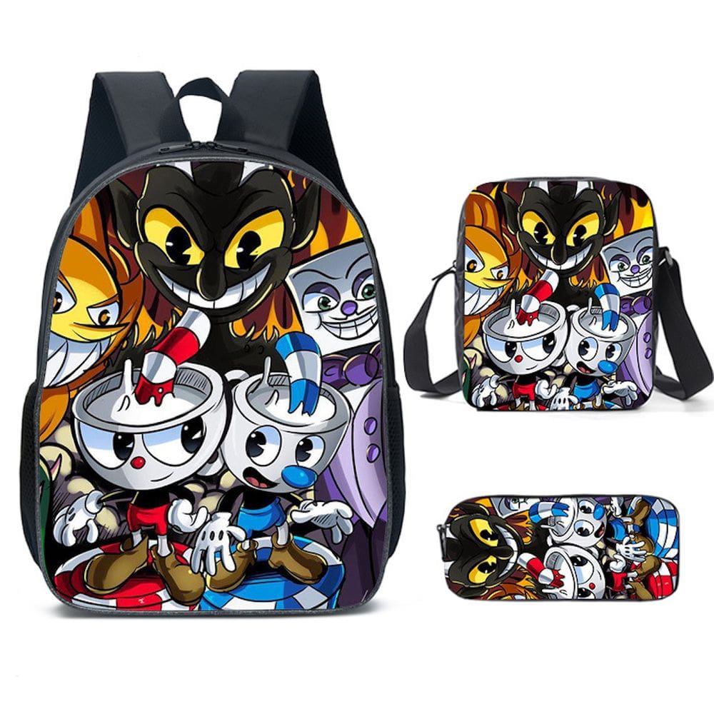 Conjunto de mochilas, 3 peças de chávenas para estudantes escolares com bolsa de ombro