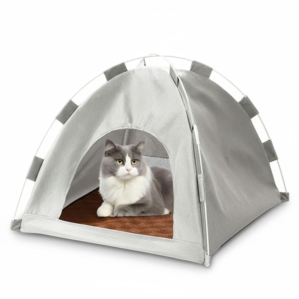 Tenda Caminha Portatil Gato Cachorro Pet Animais Cabana Casinha Dobravel Arranhador Bichos Estimaçao Confortavel
