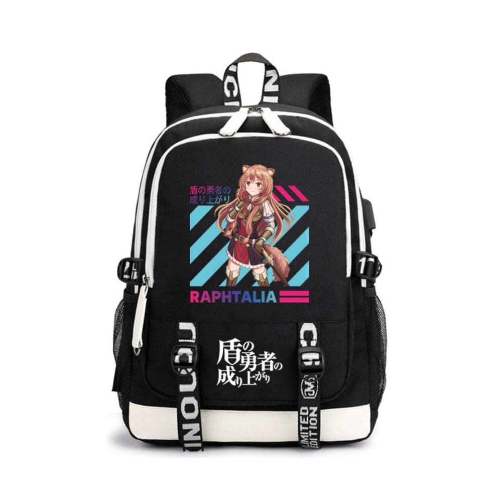 Mochila Rising of the Shield Hero Raphtalia Cartoon Kids