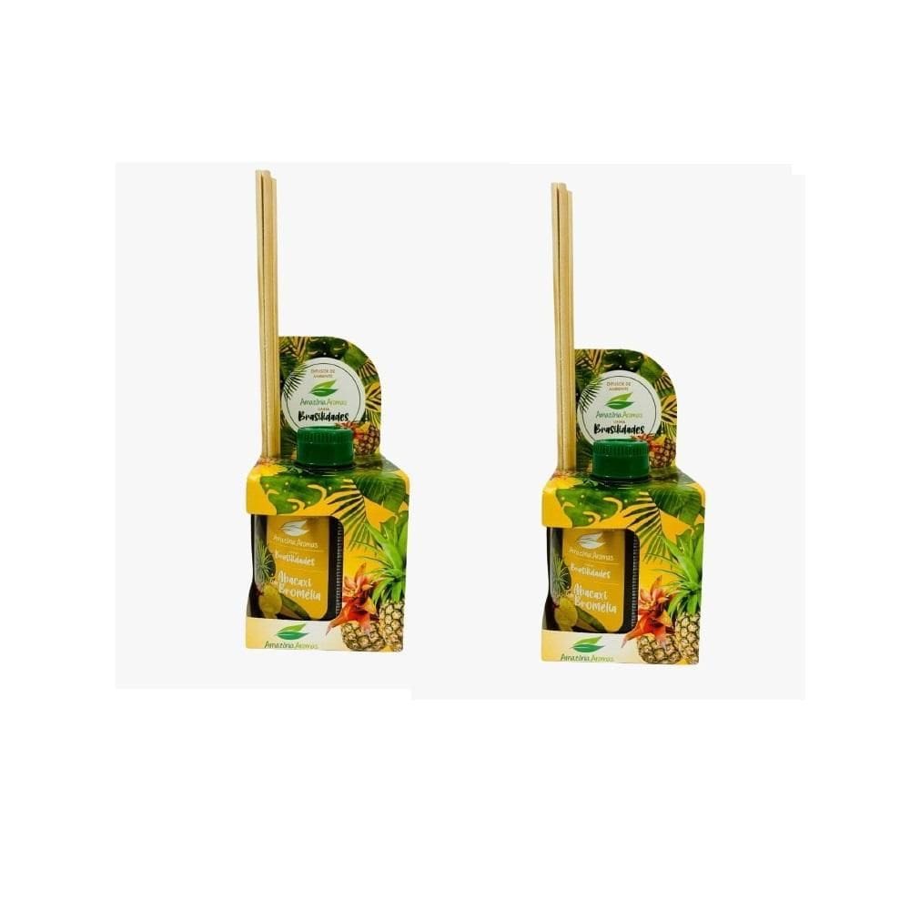 Difusor De Varetas Abacaxi Amazônia Aromas Kit C/2