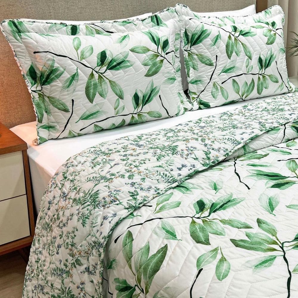 Cobreleito Queen Size 300 Fios Juliette 03 Pç Super Elegante