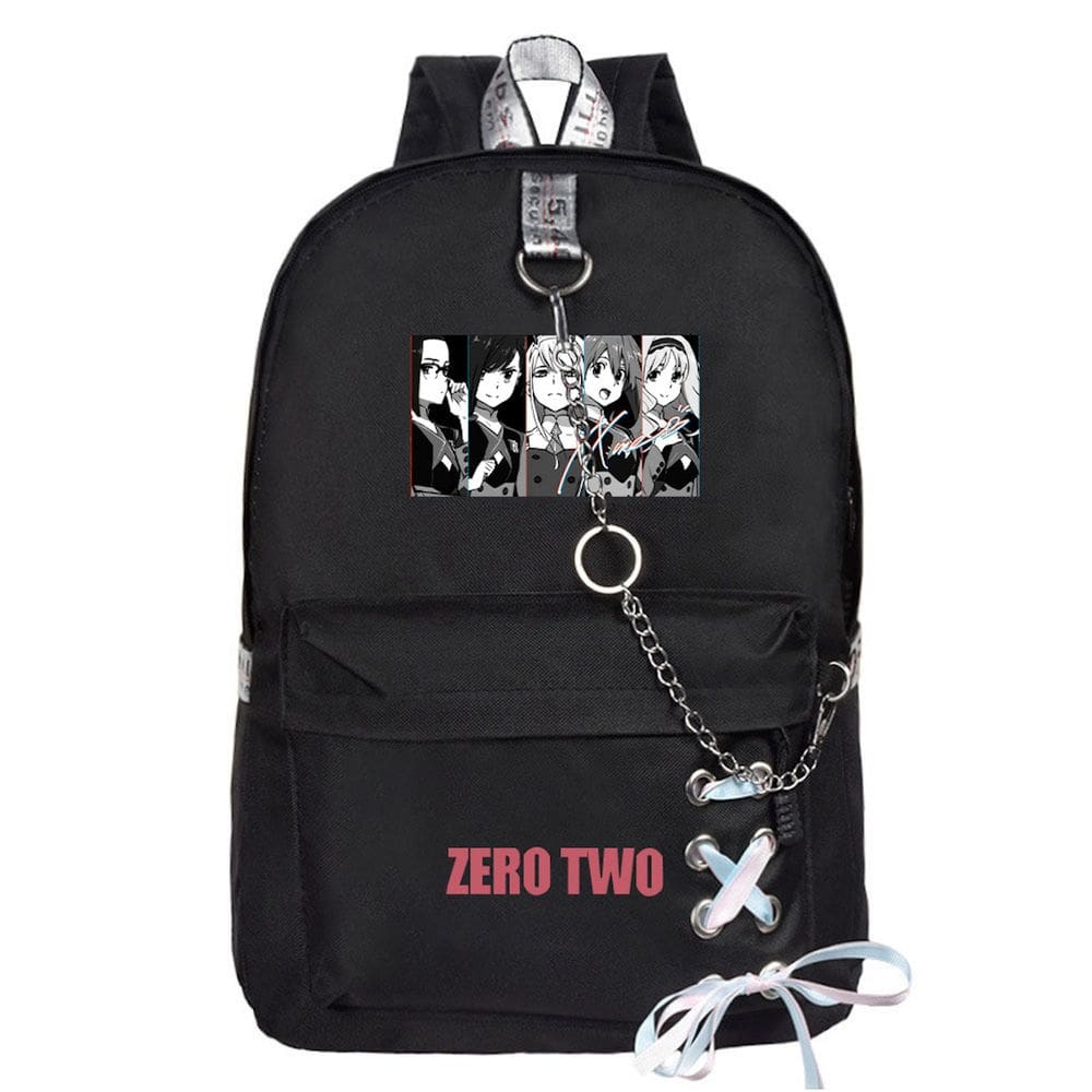 Mochila Anime School Bag Zero Two Darlings para crianças