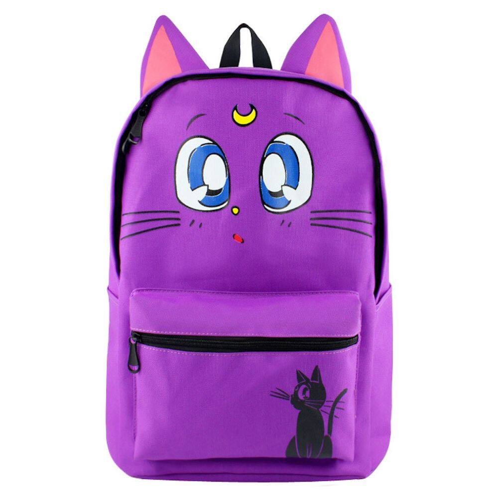 Mochila escolar Anime Sailors Moons Luna para crianças