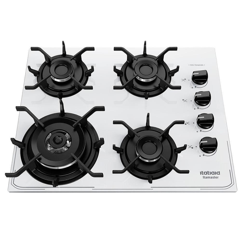 Cooktop Itamaster 4 Bocas Itatiaia Branco Bivolt
