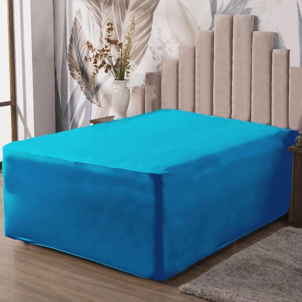 Lençol Luva King Cama Conjugada Veste Colchão E Box Malha 1P