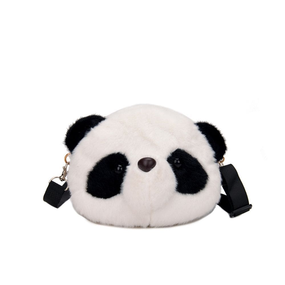 Bolsa Messenger Panda Anime Plush Crossbody para crianças de 2 a 10 anos
