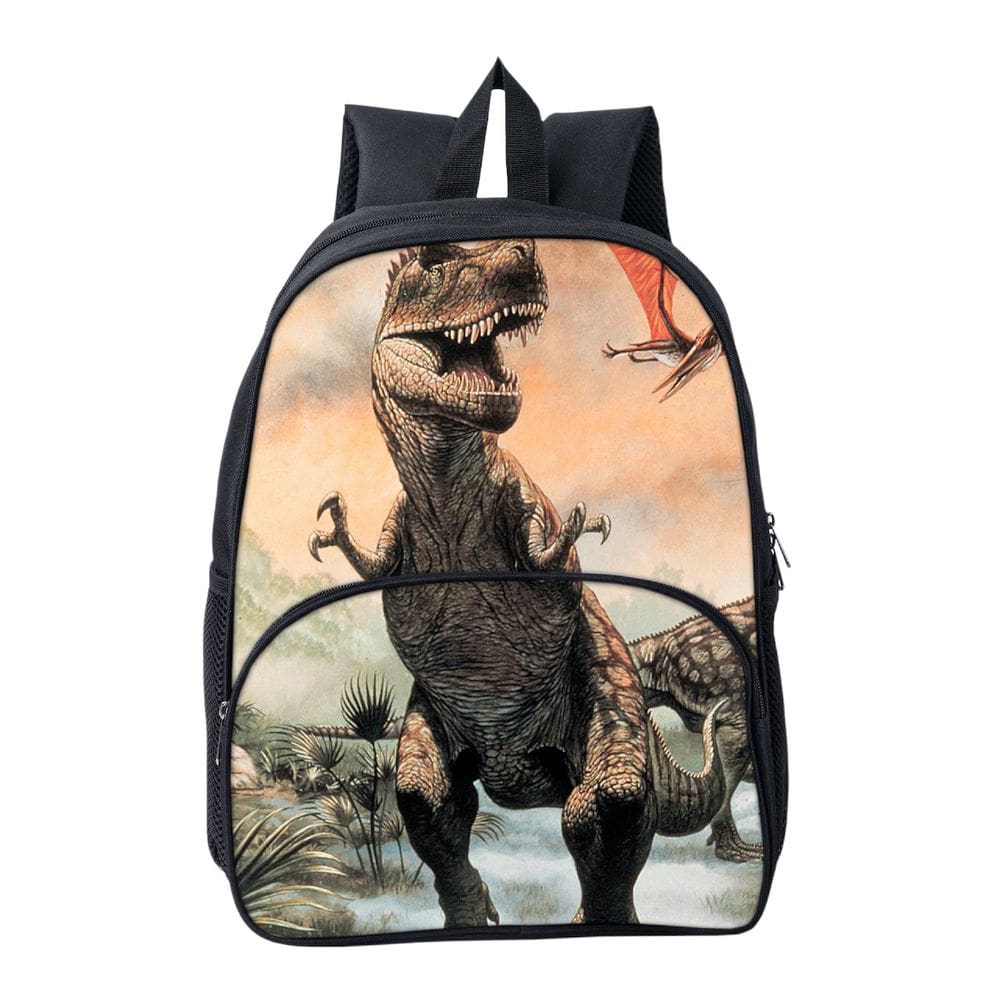 Mochila Cartoon Kids School Dinosaur Anime 30x16x40cm