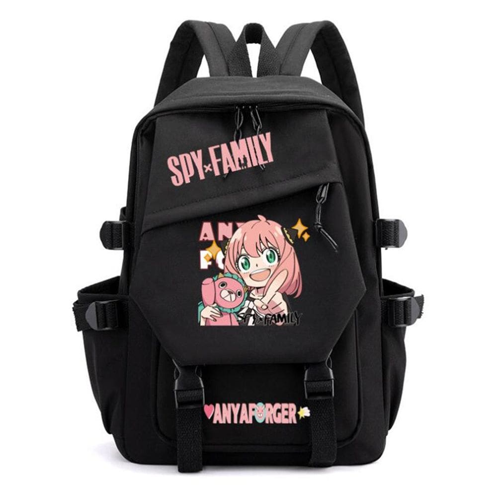 Mochila Spys Family Anime School Nylon 29x13x42cm 440g