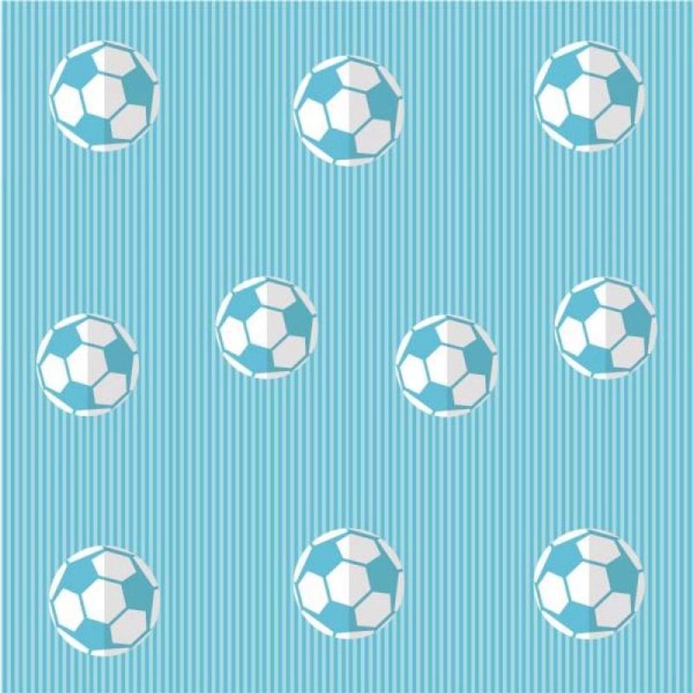 Papel De Parede Infantil Futebol Azul