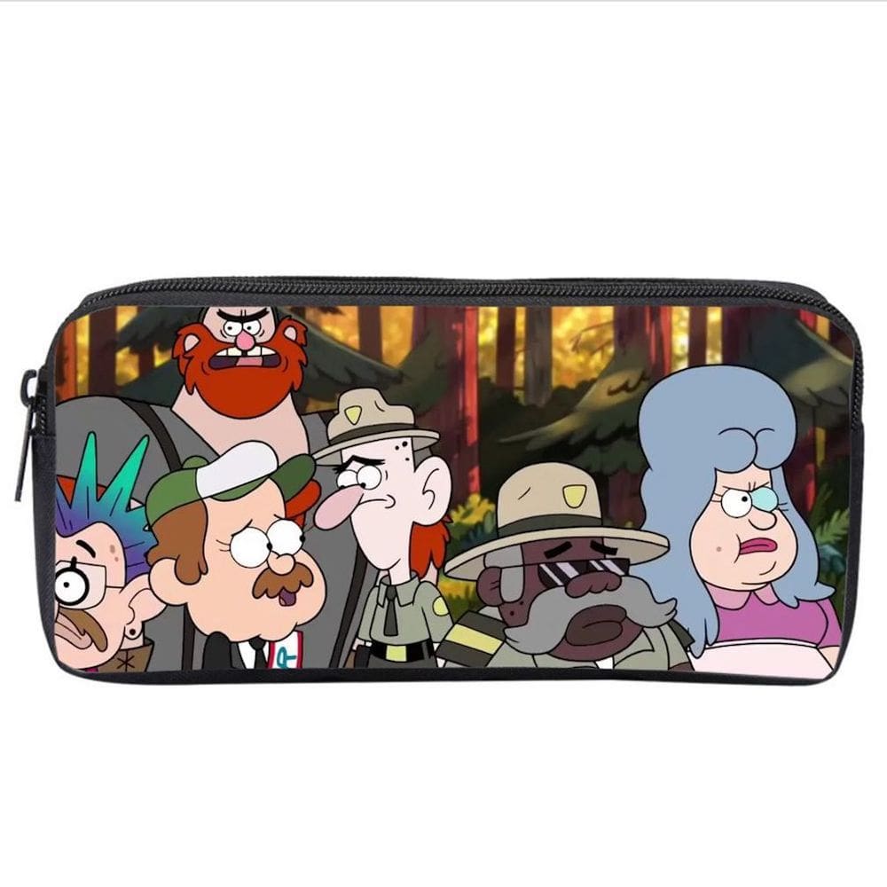 Estojo de lápis Gravitys Falls Cartoon Anime de grande capacidade