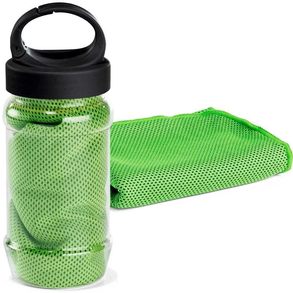 Toalha Esportiva Gelada Refrescante Topget - Verde Limão