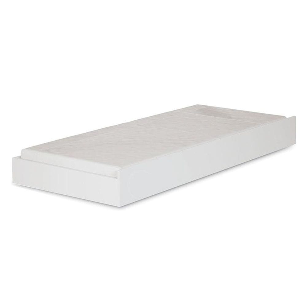 Cama Auxiliar Branco Brilho - Santos Andirá