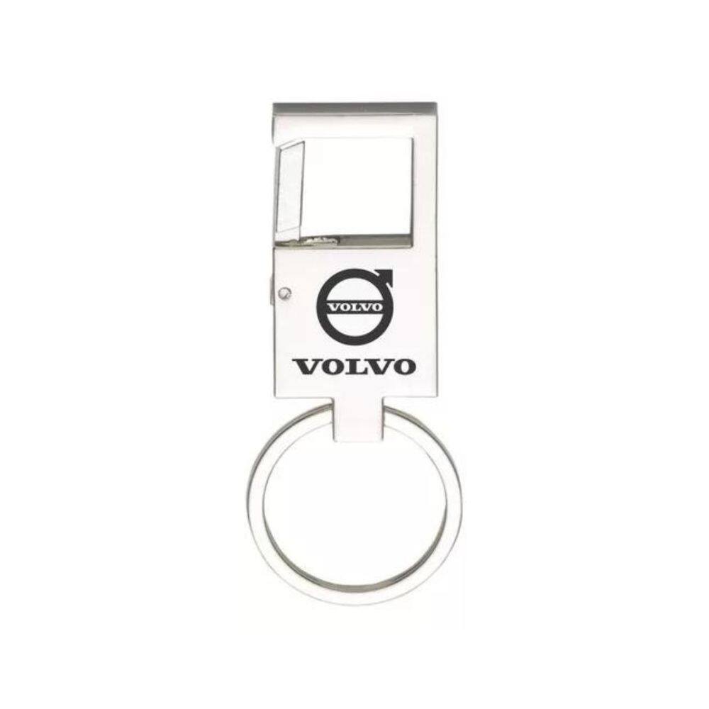 Chaveiro Para Volvo Metal Espelhado Mosquetão - E