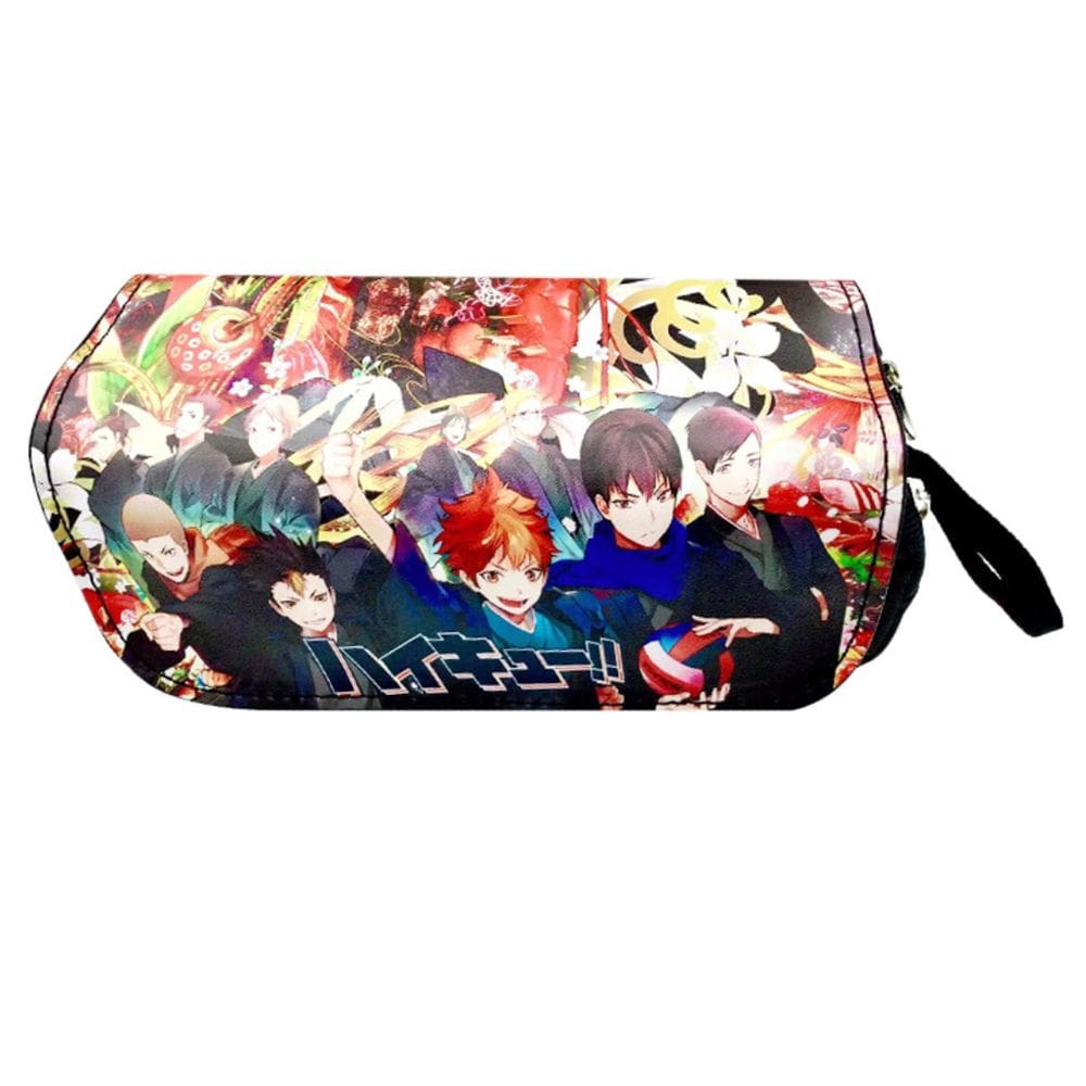Bolsa de lápis Haikyuus Hinata Shoyo Cartoon Anime Case