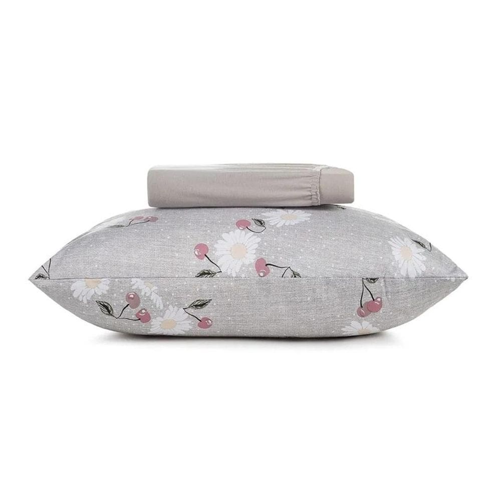 Jogo Cama Solteiro 2 Pcs Fio Penteado Cerise Altenburg