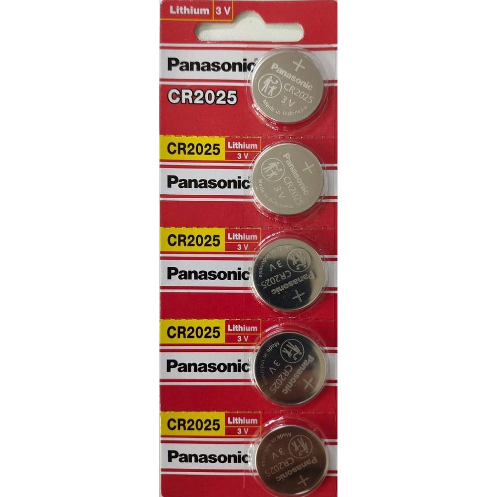 Cartela De Bateria Cr2025 3V Panasonic C/5 Unidades