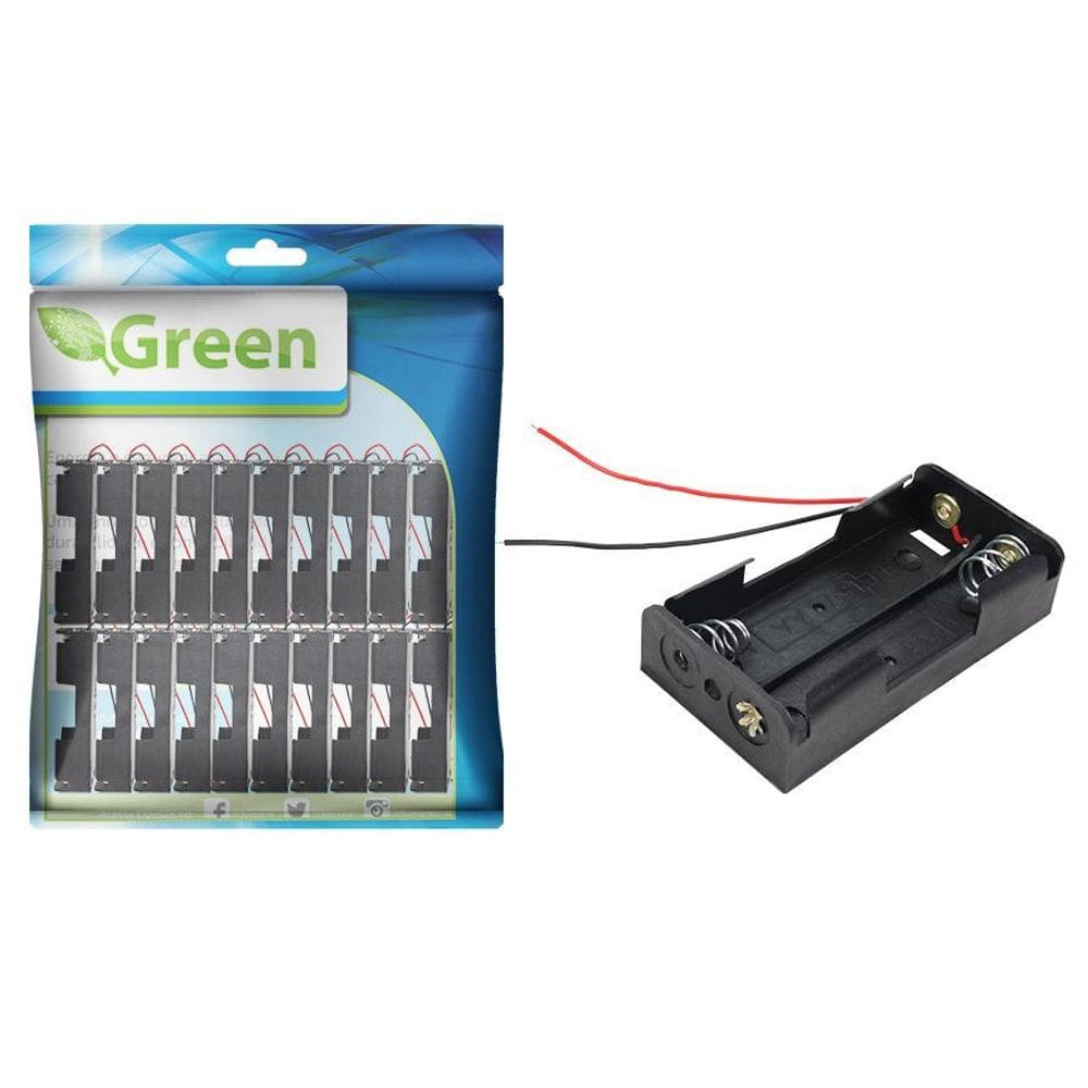 20X Suporte Para 2 Pilhas Aa C/Rabicho - Ligação