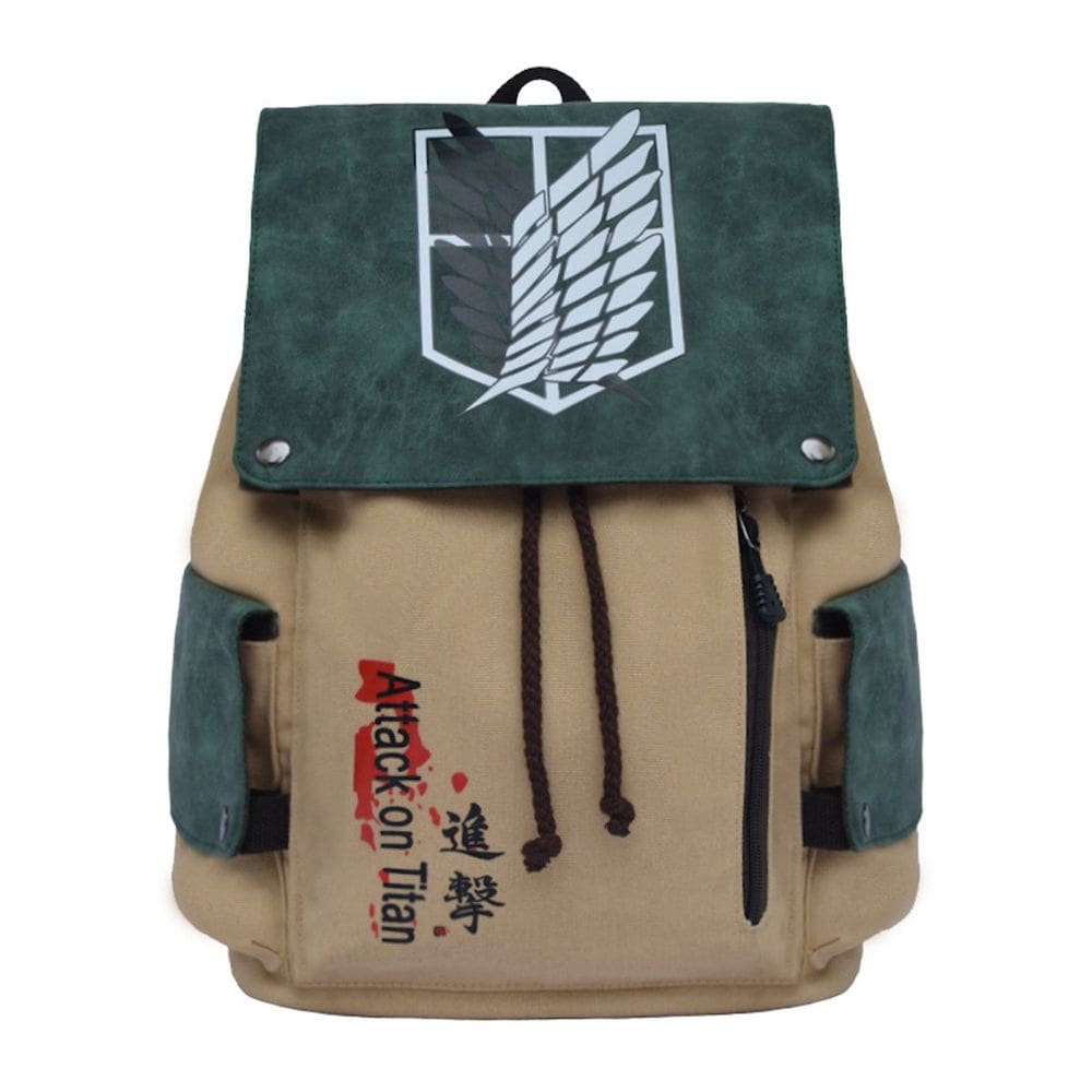 Mochila Anime School Attack Ons Titans para crianças