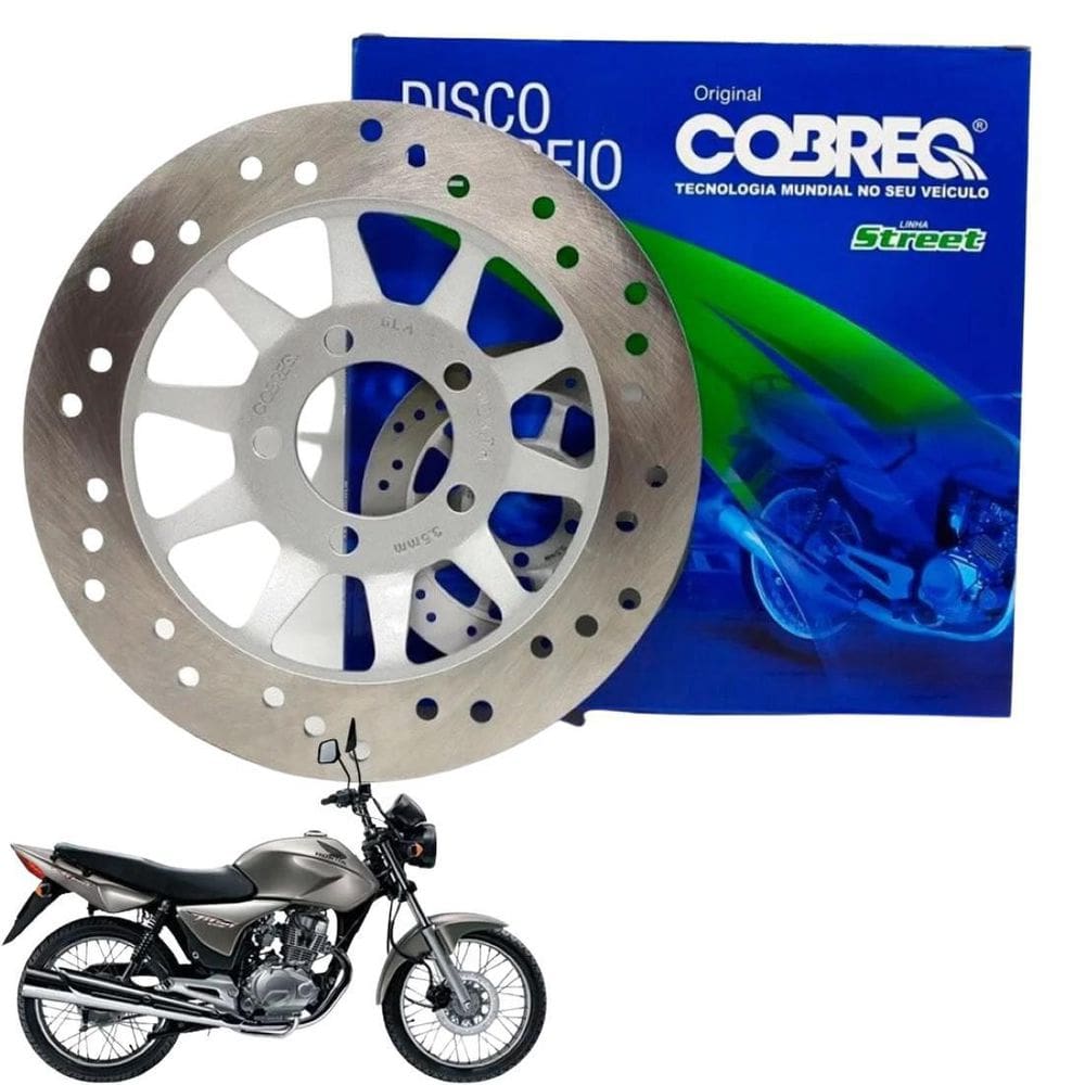 Disco De Freio Cobreq Dianteiro Honda Cg Titan 150 Esd 04/08