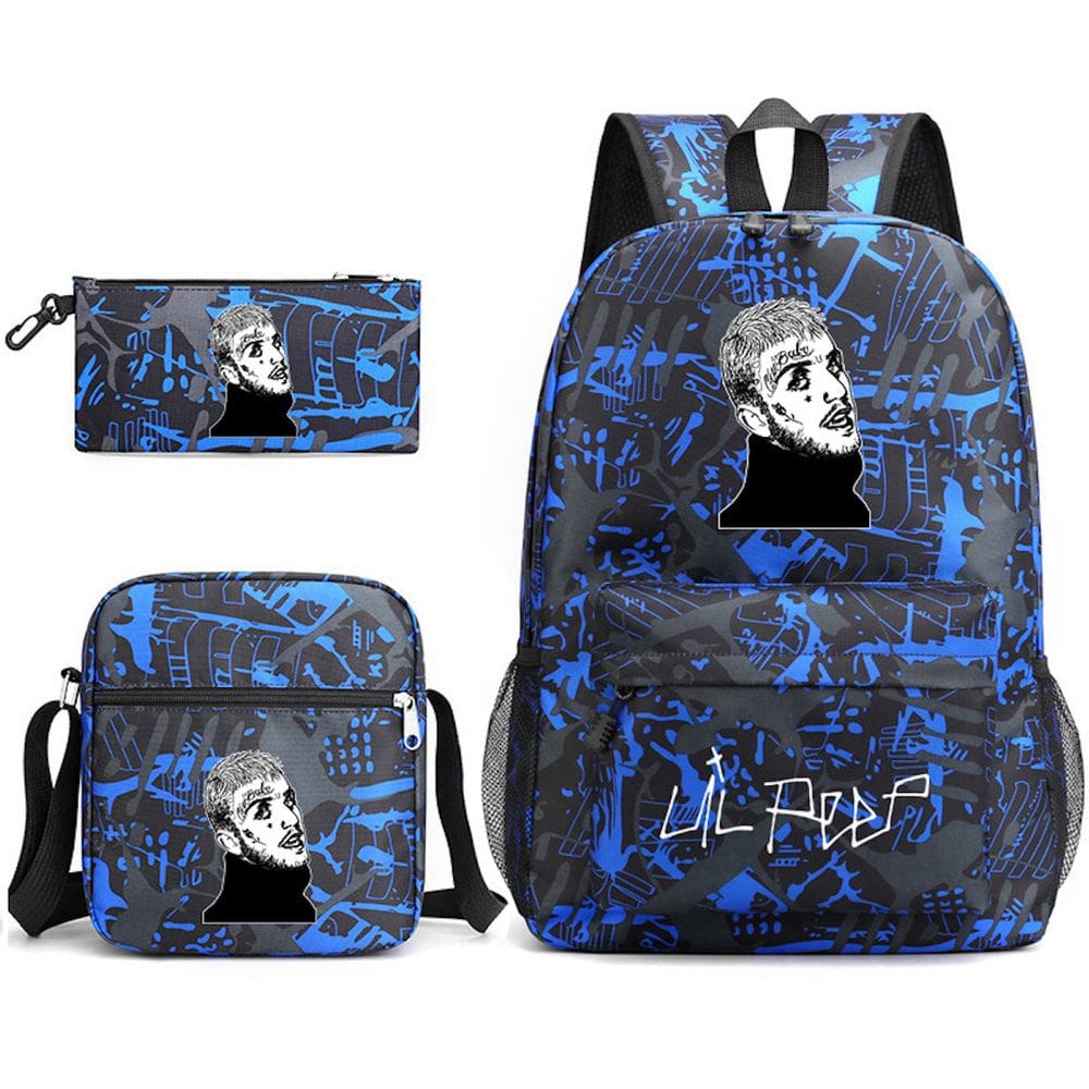 Conjunto de mochilas Peep School, 3 peças com bolsa de ombro e estojo para lápis