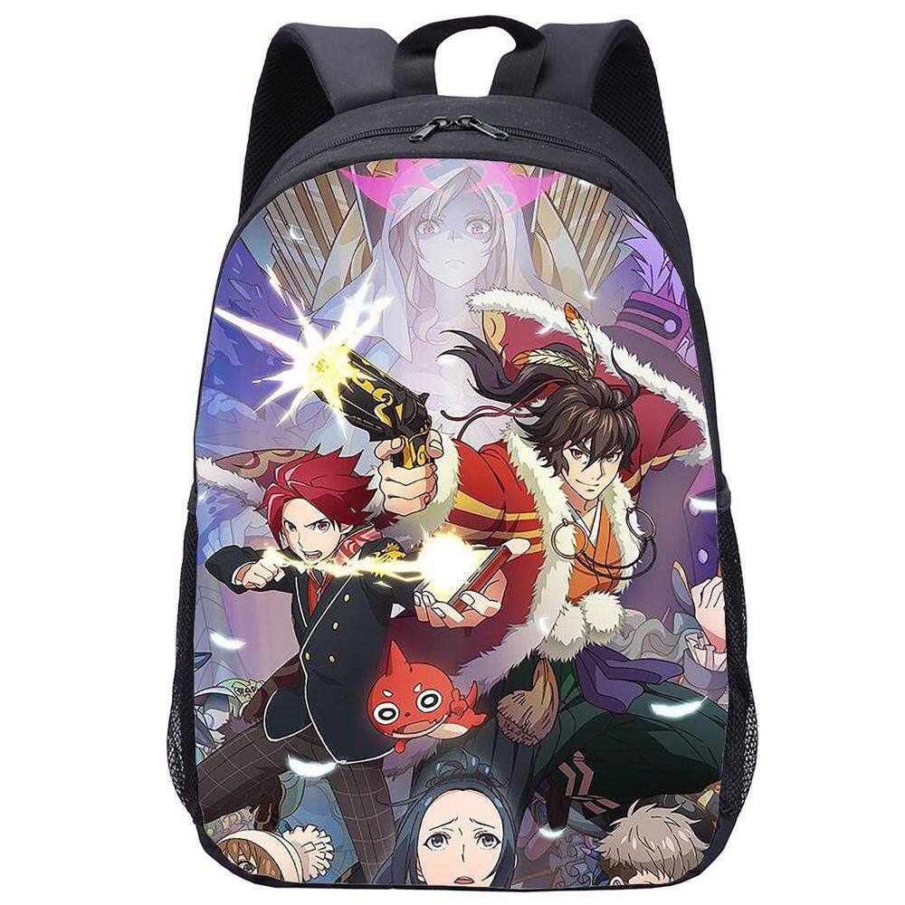 Mochila escolar Monsters Marbles Anime Schoolbag para crianças
